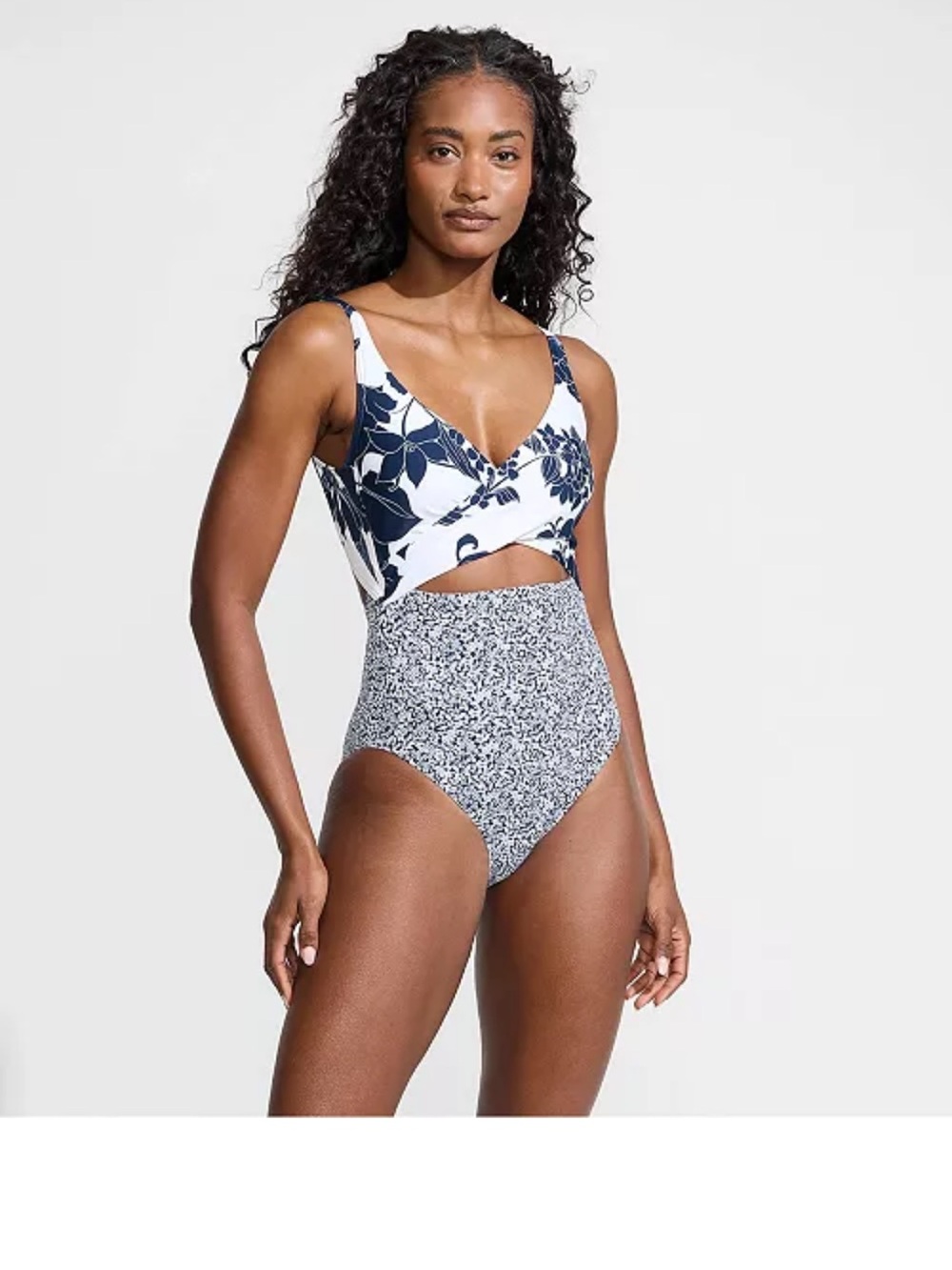 Women's Wrap Monokini High Leg One Piece Swimsuit